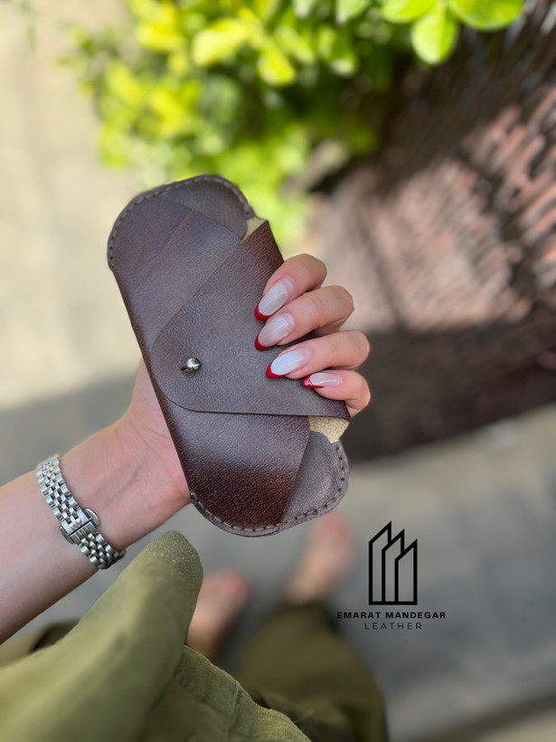 کاور عینک چرم طبیعی /چرم عمارت ماندگار
