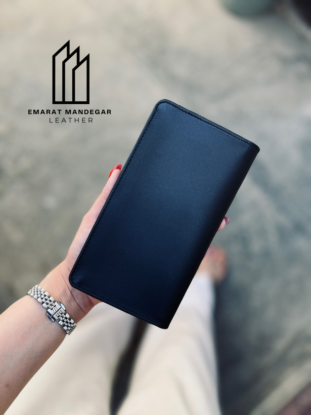 کیف پول چرمی کتی مدل دیاکو | عمارت ماندگار