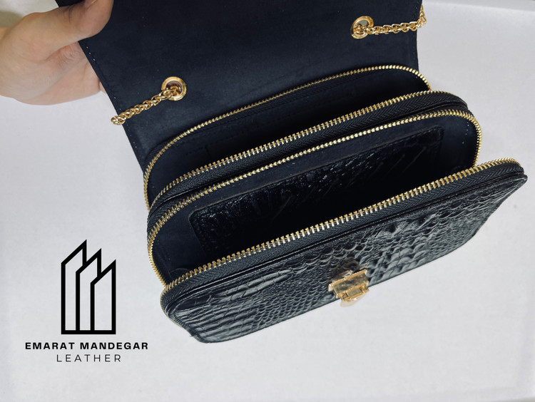 کیف دوشی چرم پریما مدل کلاسیک | عمارت ماندگار